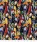 Licensed Disney Print Hocus Pocus Packed Cotton Fabric by the Yard